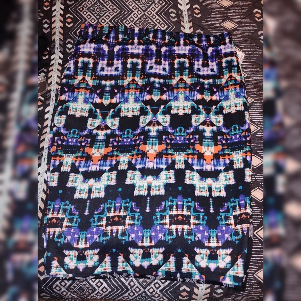 Printed Pencil Skirt.